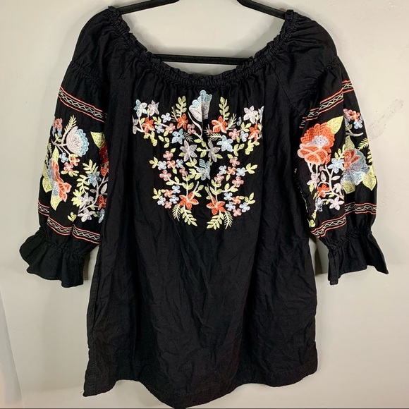 Free People Fleur Du Jour Embroidered Mini Dress - Picture 2 of 7